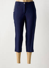 Pantacourt poches taille haute bleu JEAN DELFIN femme