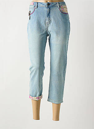 Jeans coupe slim stretch taille normale bleu JULIE GUERLANDE femme