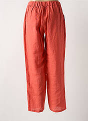 Pantalon droit orange AGATHE & LOUISE pour femme seconde vue
