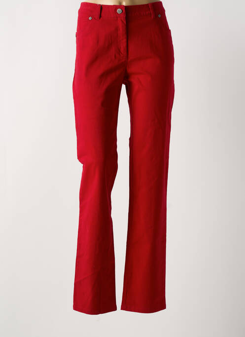 Jeans coupe slim stretch taille normale rouge JAC JAC femme