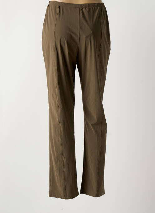 Legging effet matière satinée taille normale marron GUY DUBOUIS femme