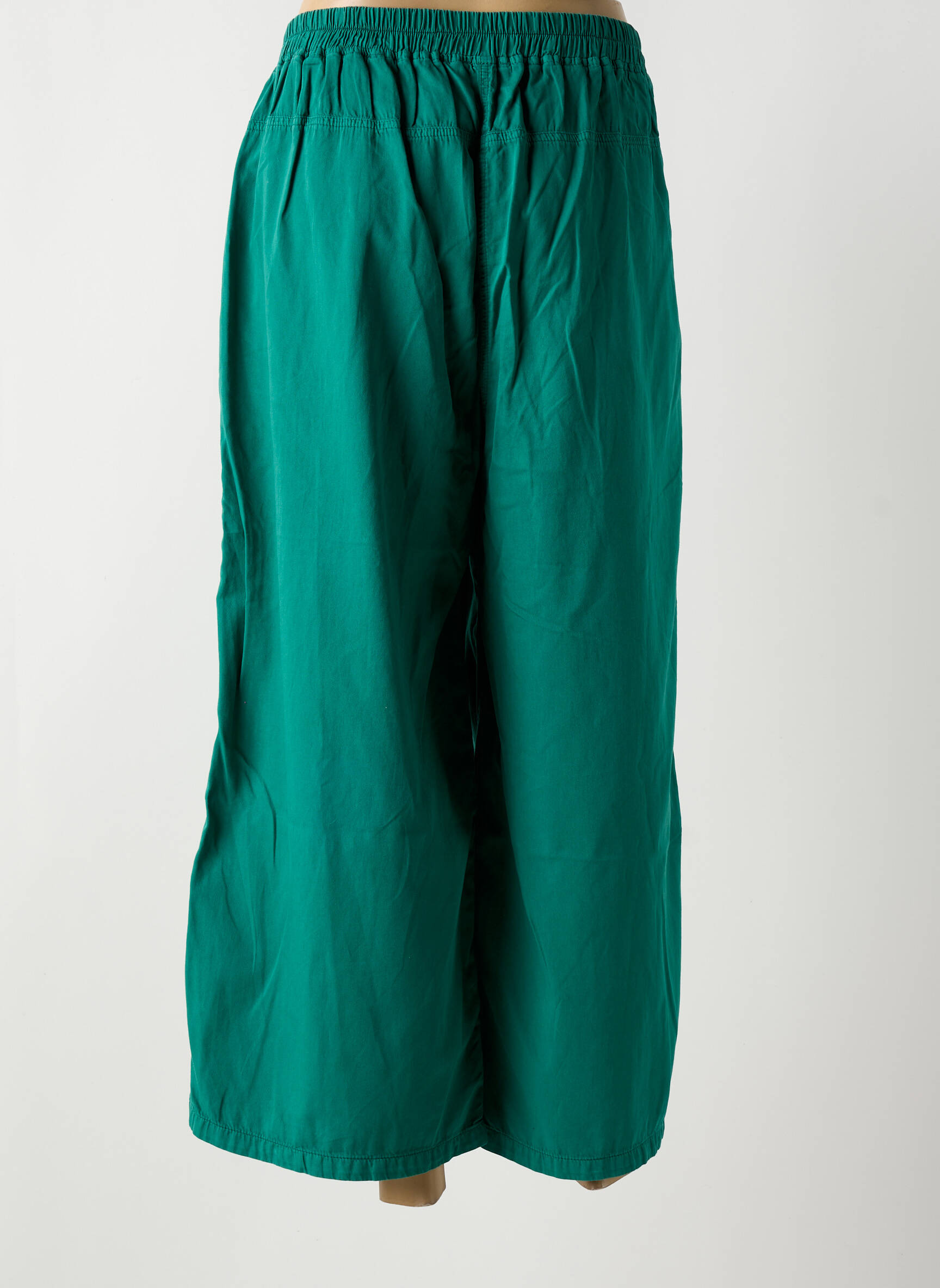 Pantalon 7/8 taille élastique taille normale vert AGATHE & LOUISE femme