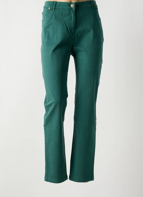 Jeans coupe slim vert AGATHE & LOUISE pour femme