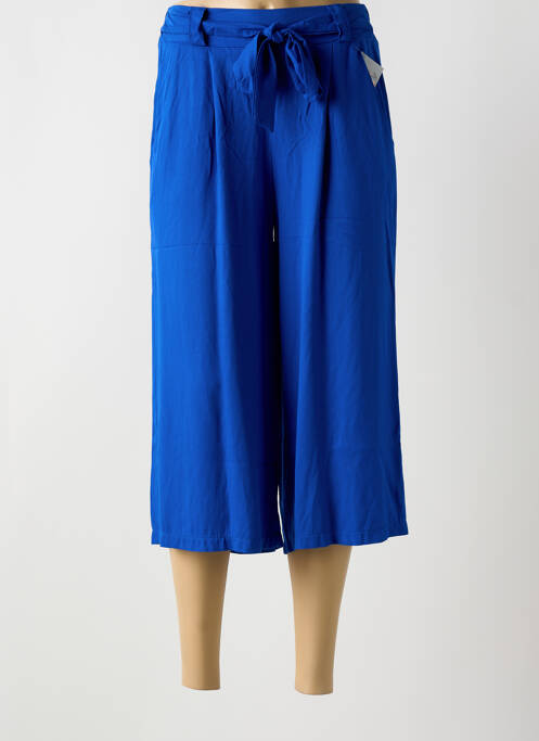 Pantacourt bleu COULEURS DU TEMPS pour femme