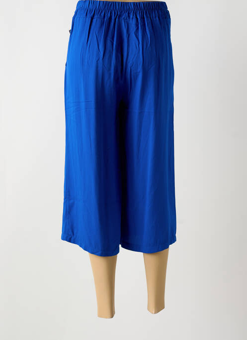 Pantacourt bleu COULEURS DU TEMPS pour femme