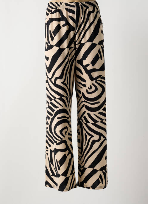 Pantalon droit beige MARBLE femme