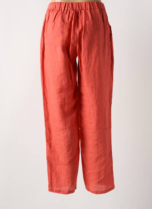 Pantalon droit orange AGATHE & LOUISE pour femme