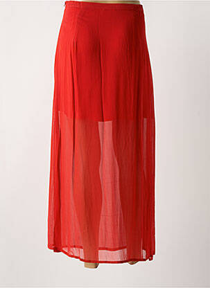 Jupe longue tissage crêpe rouge AGATHE & LOUISE femme