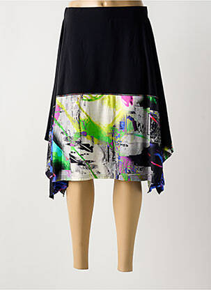 Jupe mi-longue taille normale noir MERI & ESCA femme