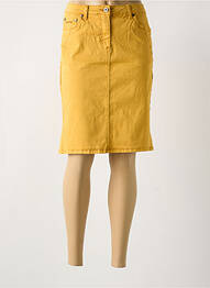 Jupe mi-longue coupe droite jaune WOMENS BEST femme