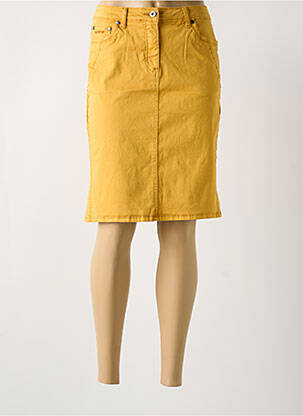 Jupe mi-longue stretch jaune WOMENS BEST femme