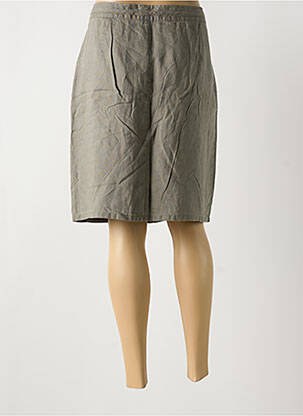 Jupe mi-longue coupe droite vert JULIE GUERLANDE femme