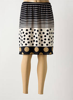 Jupe mi-longue taille normale noir TELMAIL femme