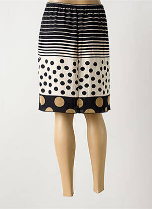 Jupe mi-longue taille normale noir TELMAIL femme