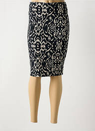 Jupe mi-longue coupe droite noir SURKANA femme
