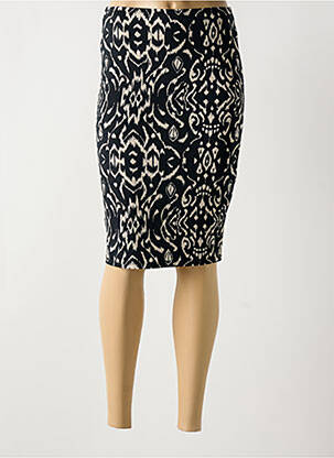 Jupe mi-longue coupe droite noir SURKANA femme