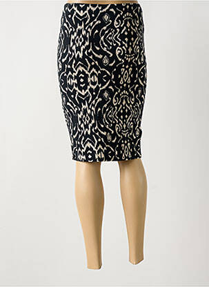 Jupe mi-longue stretch noir SURKANA femme
