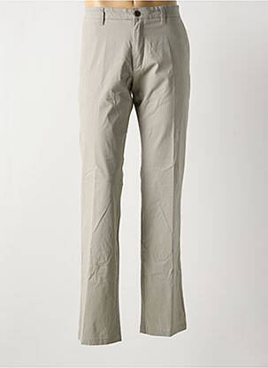 Pantalon droit tissage popeline taille normale gris PETER COFOX homme