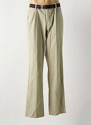 Pantalon droit tissage popeline taille normale vert GS CLUB homme