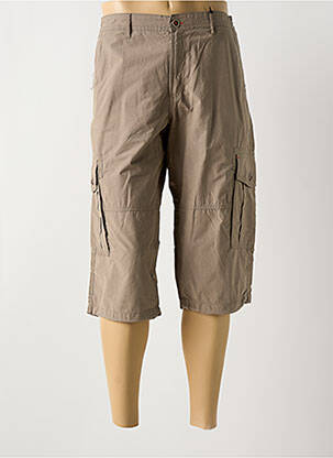 Pantacourt taille élastique taille normale marron COFOX homme