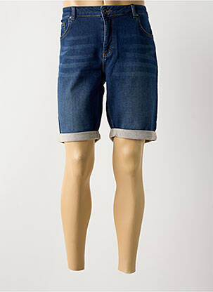 Bermuda tissage denim taille normale bleu DELAHAYE homme