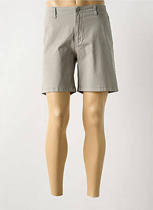 Short tissage popeline taille normale gris JOST homme