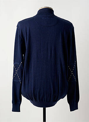 Gilet manches longues manches longues bleu BLACK WELLIS homme