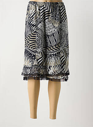 Jupe mi-longue noir TELMAIL pour femme