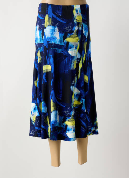 Jupe longue bleu MARBLE pour femme