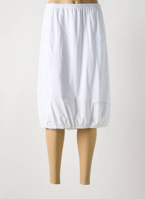 Jupe mi-longue blanc JEAN DELFIN pour femme