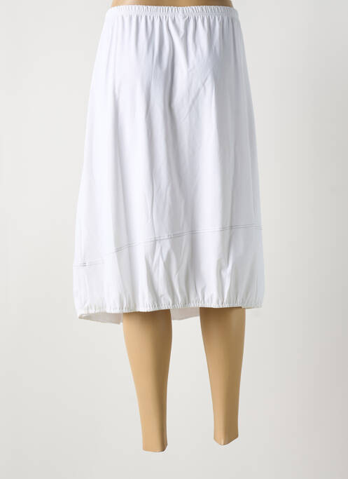 Jupe mi-longue blanc JEAN DELFIN pour femme