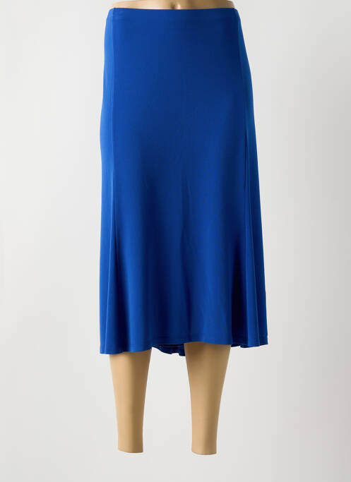 Jupe mi-longue bleu GUY DUBOUIS pour femme