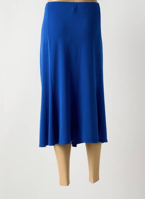 Jupe mi-longue bleu GUY DUBOUIS pour femme