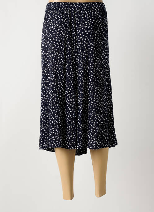 Jupe mi-longue bleu GUY DUBOUIS pour femme