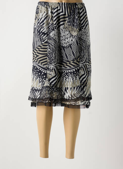 Jupe mi-longue noir TELMAIL pour femme