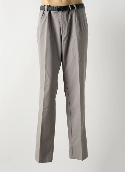Pantalon droit gris LUIGI MORINI pour homme
