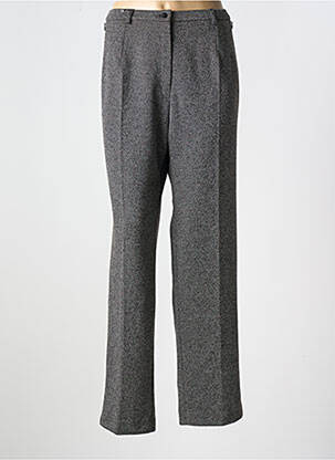Pantalon droit fermeture zippée sous rabat boutonné taille normale gris GUY DUBOUIS femme