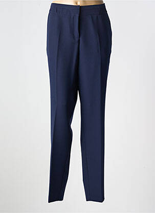 Pantalon droit stretch taille normale bleu GUY DUBOUIS femme