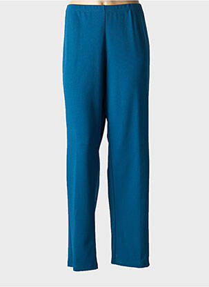 Pantalon droit stretch taille normale bleu GREGORY PAT femme