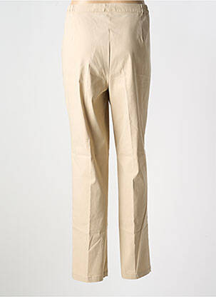 Pantalon slim tissage popeline taille normale beige TELMAIL femme