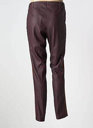 Pantalon slim taille normale taille normale marron GUY DUBOUIS femme