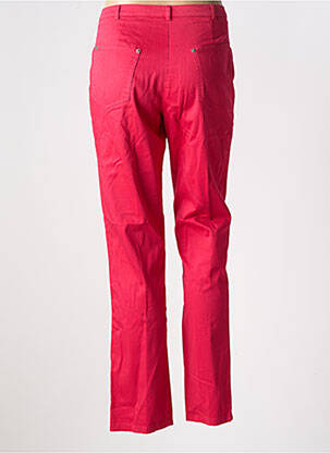 Pantalon slim tissage popeline taille normale rose MERI & ESCA femme