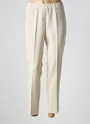 Pantalon 7/8 stretch taille normale beige TELMAIL femme