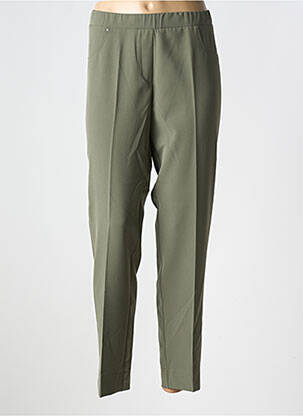 Pantalon slim taille élastique taille normale vert TELMAIL femme