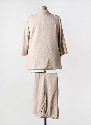Ensemble pantalon coupe droite beige GUY DUBOUIS femme