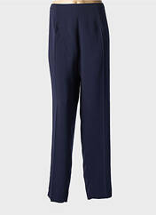 Pantalon droit bleu FRANCE RIVOIRE pour femme seconde vue