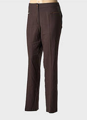 Pantalon slim marron JEAN GABRIEL pour femme seconde vue