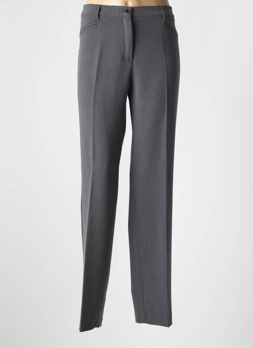 Pantalon droit stretch taille normale gris DIVAS femme