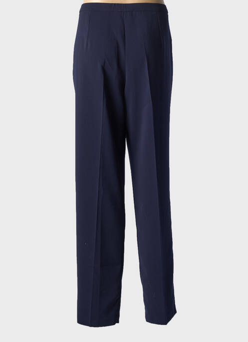 Pantalon droit stretch taille normale bleu FRANCE RIVOIRE femme