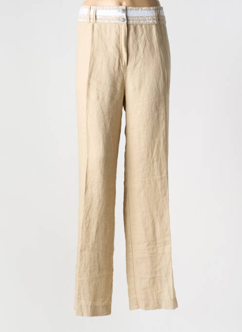 Pantalon droit beige FRED SABATIER pour femme